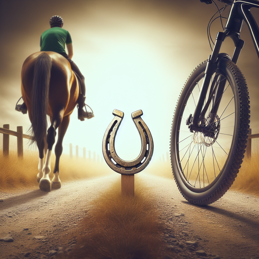 Cycling etiquette when meeting a horse rider